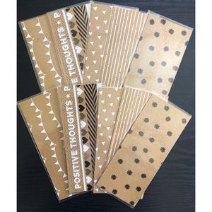 10 kraft paper laminated cash envelopes